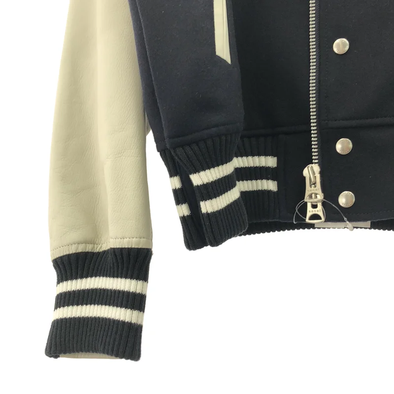 sacai / サカイ | 2025AW | WHERE THE WILD THINGS ARE Blouson エンブロイダリーバーシティ ジャケット スタジャン | 2 | メンズ