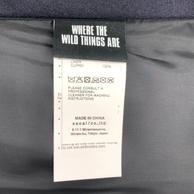 sacai / サカイ | 2025AW | WHERE THE WILD THINGS ARE Blouson エン