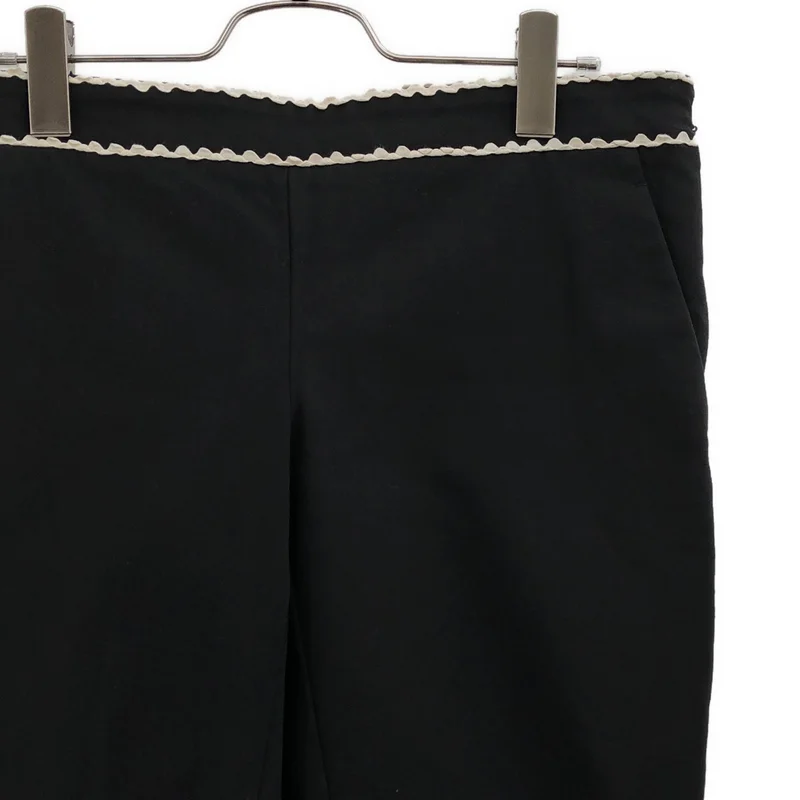 GUCCI / グッチ | ウエスト刺しゅう サイドジップ ストレッチパンツ | 42 | レディース