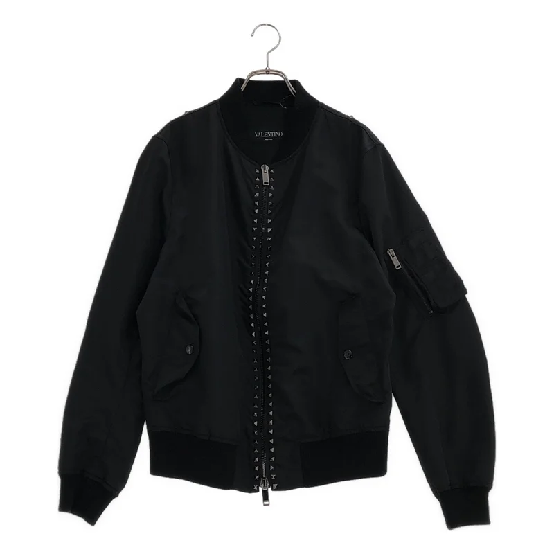 VALENTINO / ヴァレンティノ | ロックスタッズ ボンバージャケット | 48 | メンズ