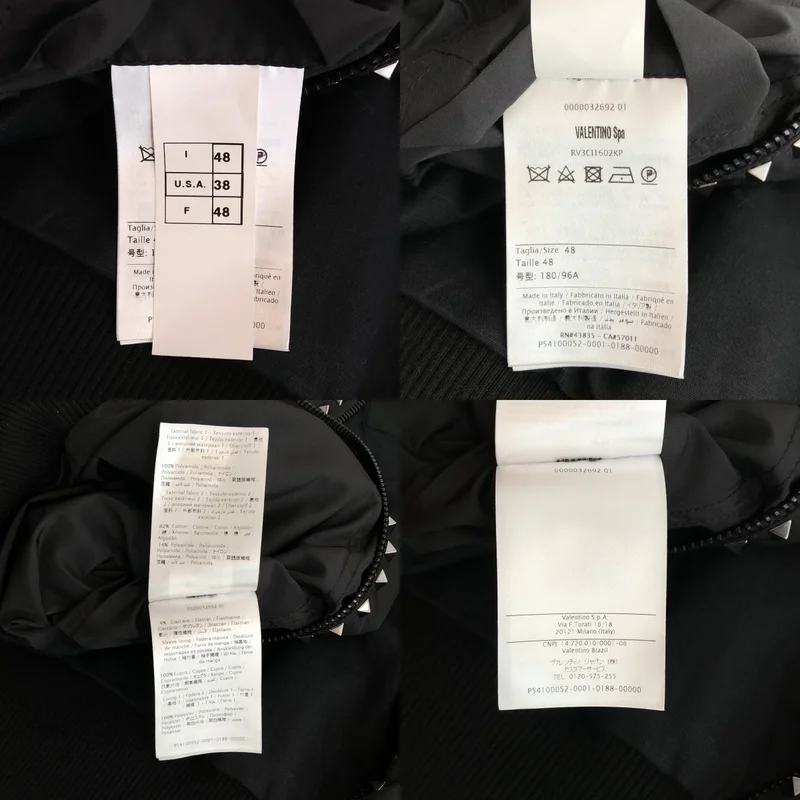 VALENTINO / ヴァレンティノ | ロックスタッズ ボンバージャケット | 48 | メンズ