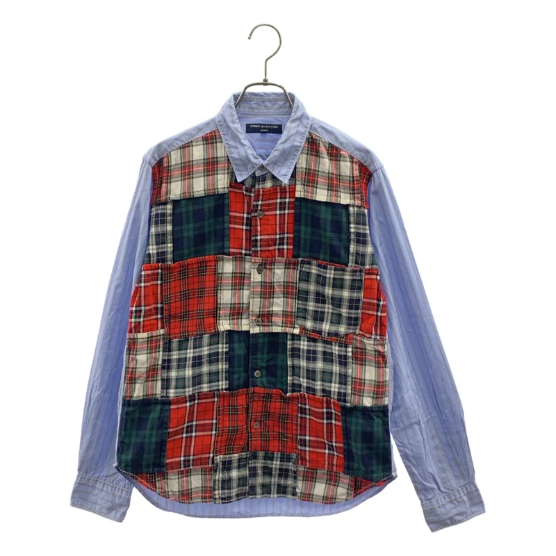 COMME des GARCONS HOMME / コムデギャルソンオム | タータンチェック パッチワーク シャツ | M | メンズ