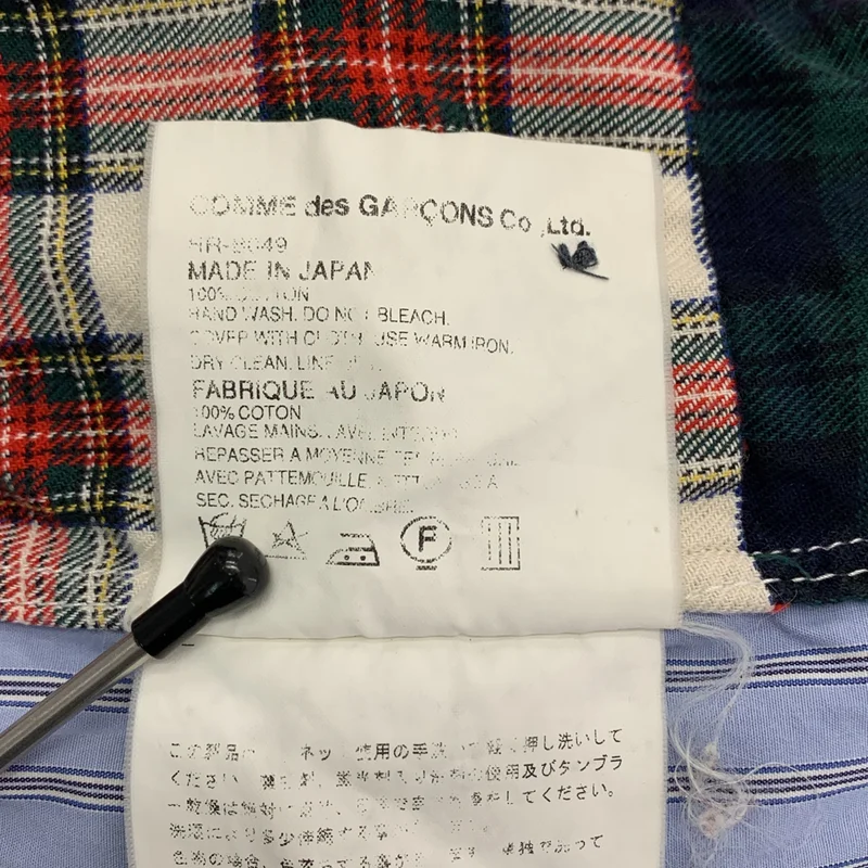 COMME des GARCONS HOMME / コムデギャルソンオム | タータンチェック パッチワーク シャツ | M | メンズ