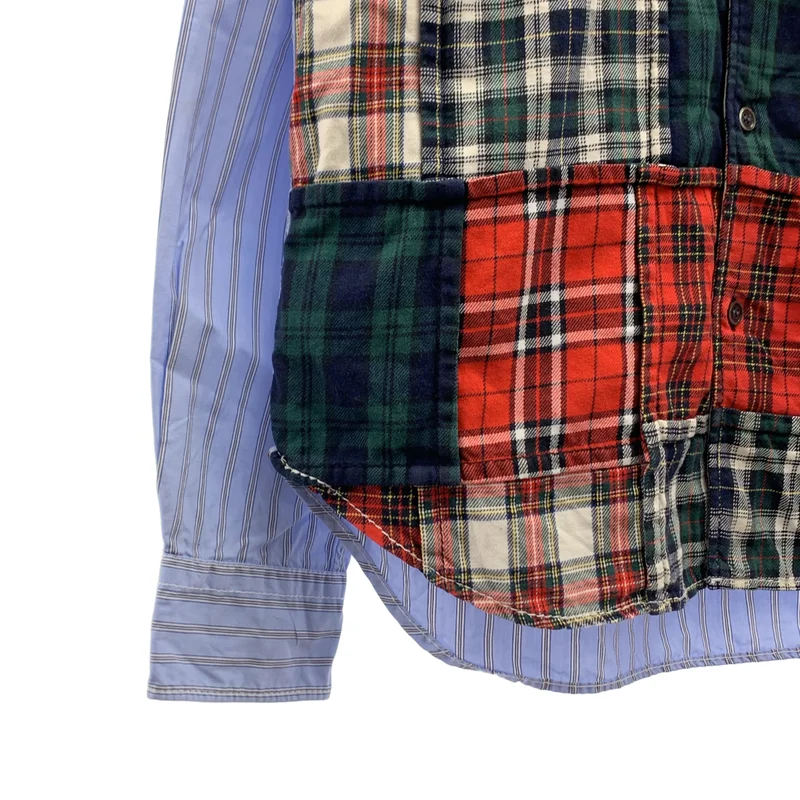 COMME des GARCONS HOMME / コムデギャルソンオム | タータンチェック パッチワーク シャツ | M | メンズ