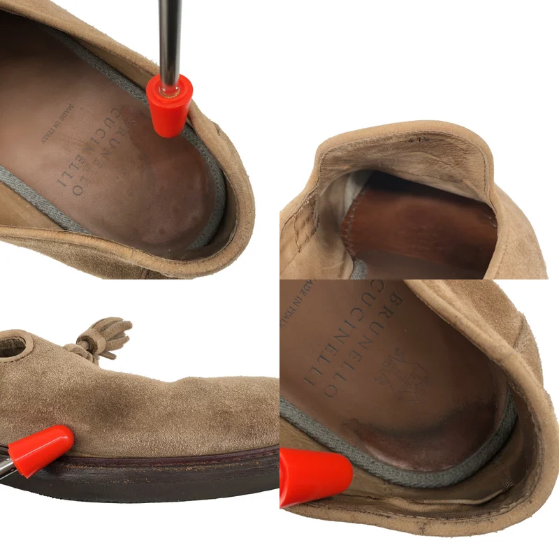 BRUNELLO CUCINELLI / ブルネロクチネリ | スエード タッセルローファー | 41 1/2 | メンズ