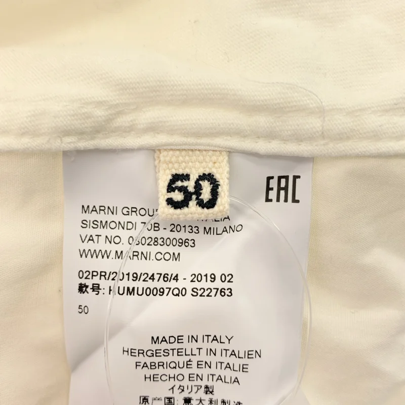 MARNI / マルニ | コットン 切替 ロングスリーブ Tシャツ | 50 | メンズ