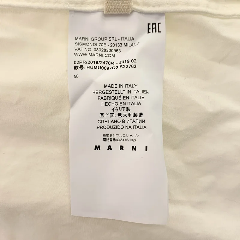 MARNI / マルニ | コットン 切替 ロングスリーブ Tシャツ | 50 | メンズ
