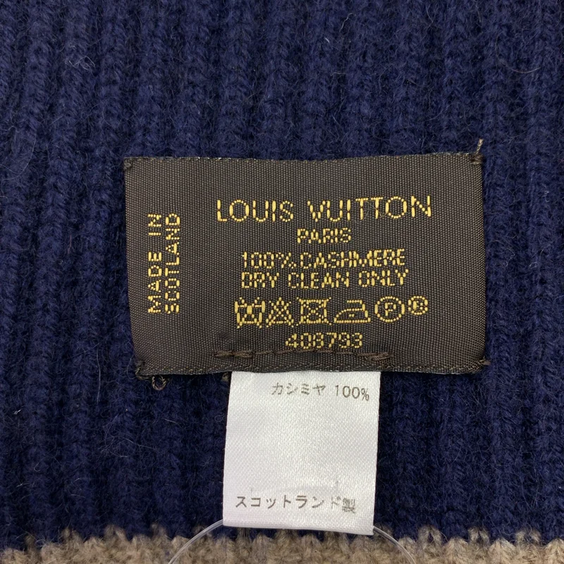 Louis Vuitton / ルイヴィトン | cashmere 100％ / カシミヤ ワッペン ストール マフラー |