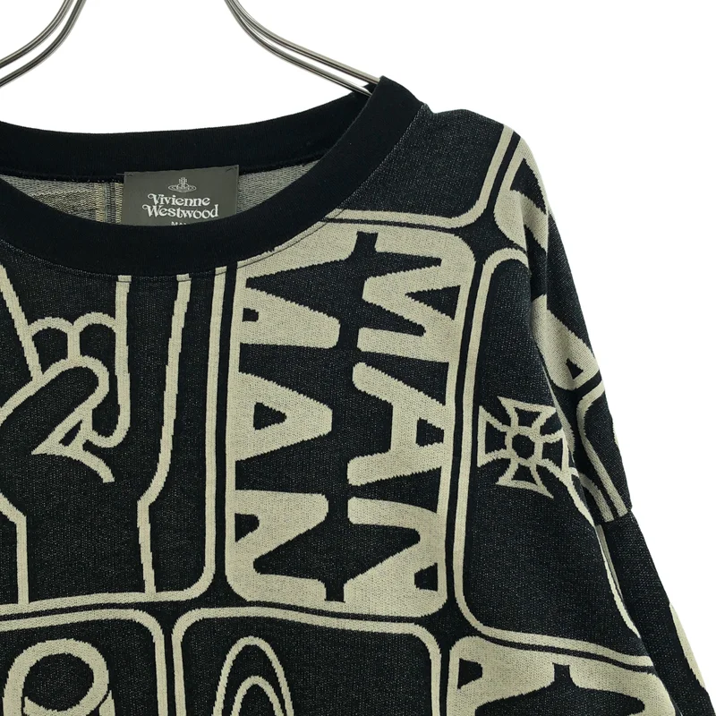Vivienne Westwood MAN / ヴィヴィアンウエストウッドマン | オーブプリント 総柄 ロングスリーブTシャツ | 48 | メンズ