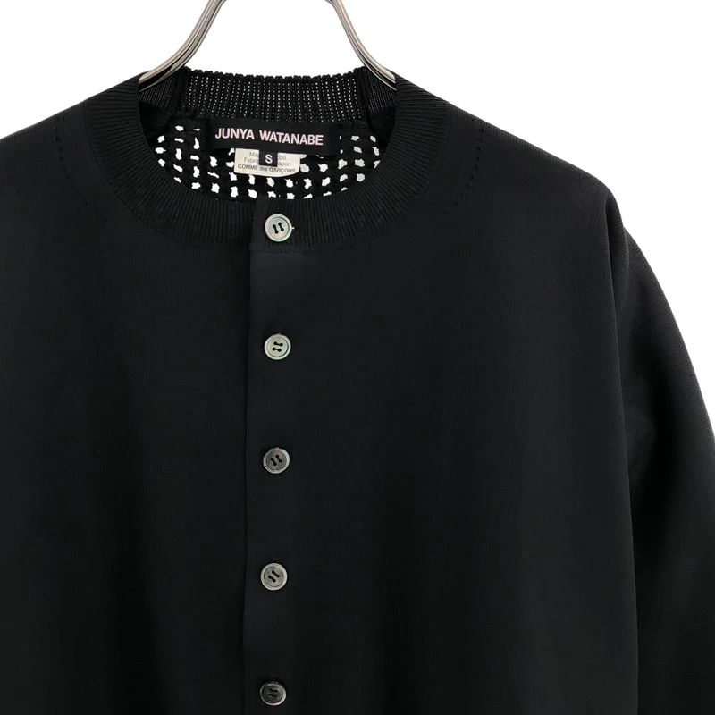 JUNYA WATANABE / ジュンヤワタナベ | 2024SS | ポリエステル バックメッシュ クルーネック カーディガン | S | レディース