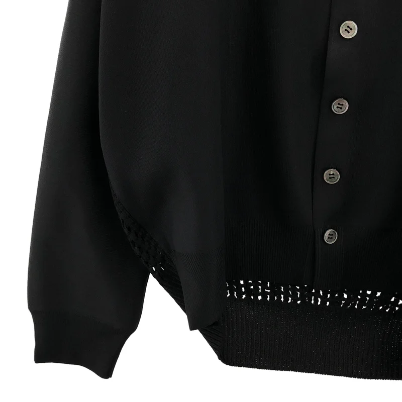 JUNYA WATANABE / ジュンヤワタナベ | 2024SS | ポリエステル バックメッシュ クルーネック カーディガン | S | レディース