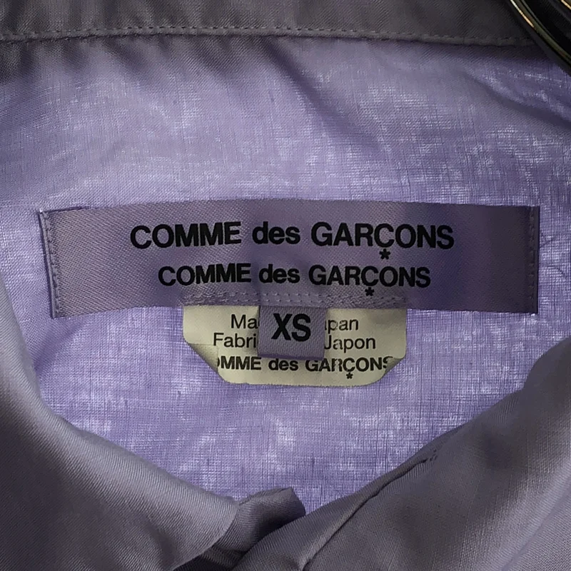 COMME des GARCONS COMME des GARCONS / コムコム | 2018SS | ポリエステル ギャザースリーブ 丸襟 シャツ ブラウス | XS | レディース