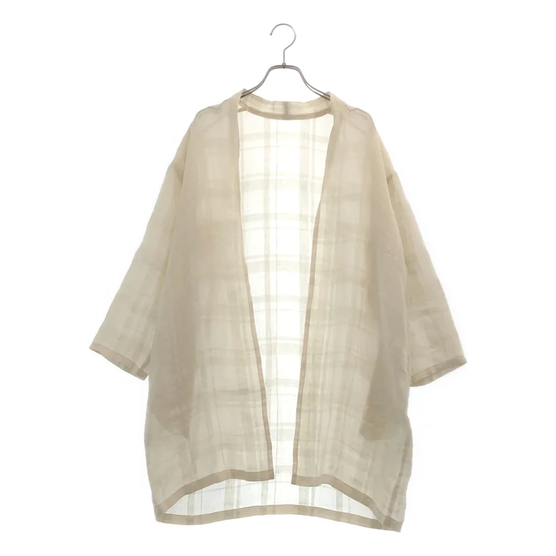 evam eva / エヴァムエヴァ | linen ramie robe カーディガン E261T224 | M | レディース