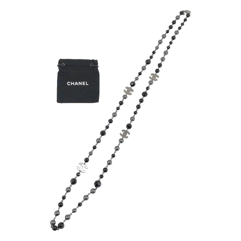 CHANEL / シャネル | ココマーク メタルフェイクパール ネックレス |