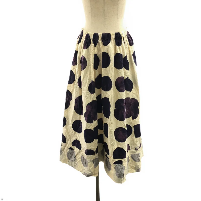 COMME des GARCONS COMME des GARCONS / コムコム | 2006SS | ドット 製品加工 インサイドアウト オーバーシルエット ドローストリング スカート | M | レディース