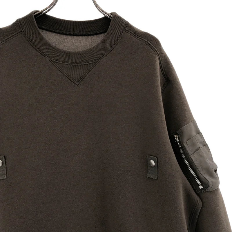 sacai / サカイ | Sponge Sweat x Nylon Twill Pullover トレーナー | 2 | メンズ