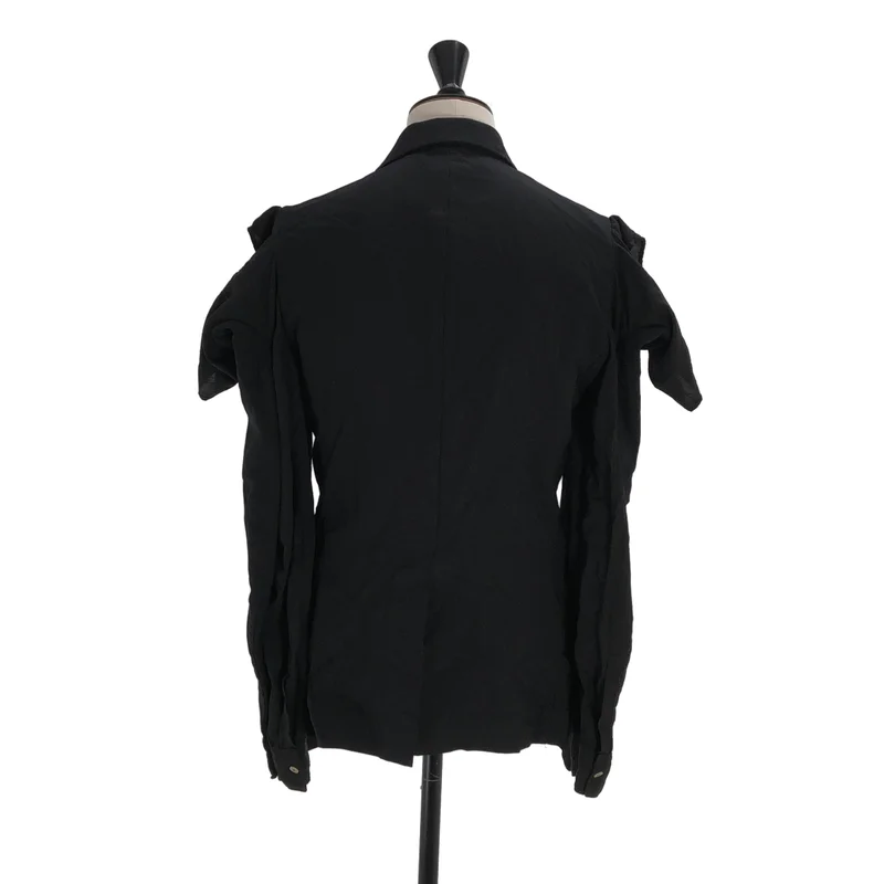 COMME des GARCONS HOMME PLUS / コムデギャルソンオムプリュス | 2024SS | ポリ縮絨 ダブルスリーブ ジャケット PM-J049 | S | メンズ