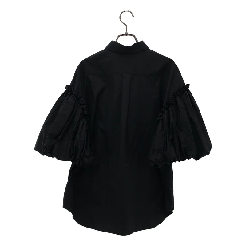 noir kei ninomiya / ノワールケイニノミヤ | 2020AW | コットン フリル五分袖 ブラウスシャツ | S | レディース