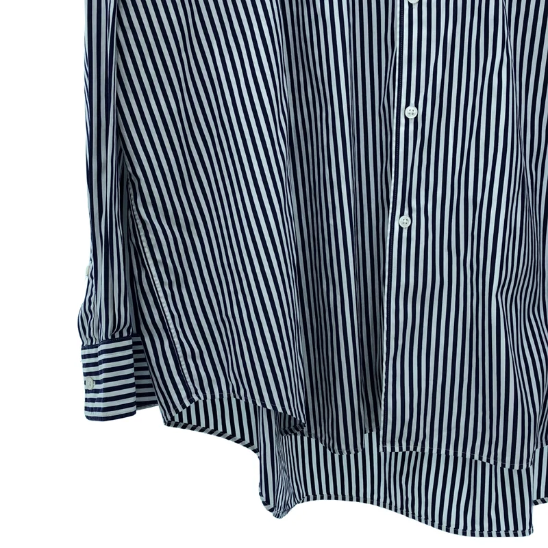 Graphpaper / グラフペーパー | Oversized Band Collar Shirt ストライプバンドカラーシャツ | F | メンズ