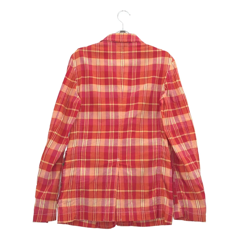 COMME des GARCONS HOMME PLUS / コムデギャルソンオムプリュス | 2010SS | 異素材 チェック ニット切替 ジャケット | XS | メンズ