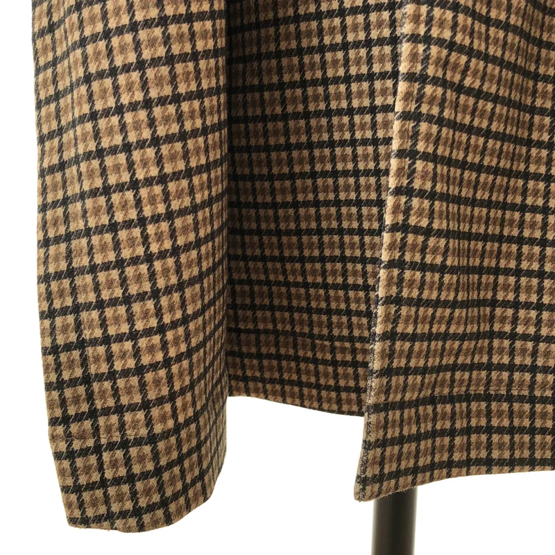 BED J.W. FORD / ベッドフォード | Over coat チェック カットアウト チェスターコート | 2 | メンズ