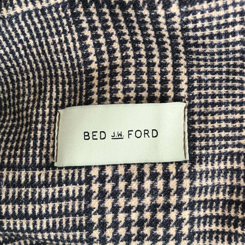 BED J.W. FORD / ベッドフォード | Over coat チェック カットアウト チェスターコート | 2 | メンズ