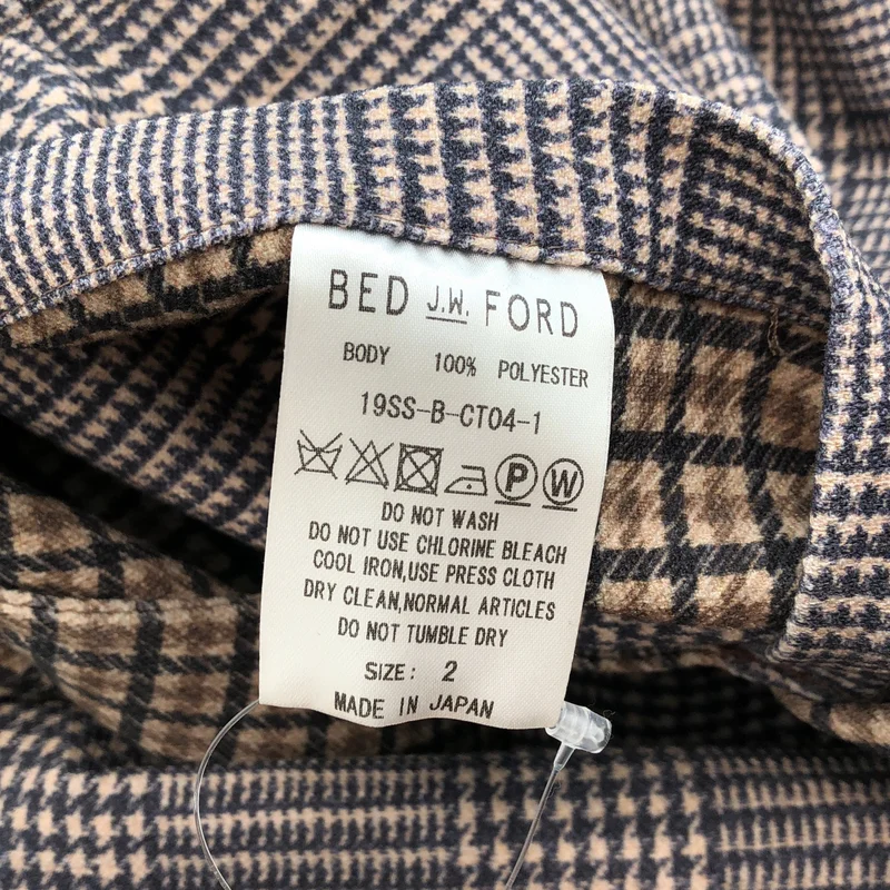 BED J.W. FORD / ベッドフォード | Over coat チェック カットアウト チェスターコート | 2 | メンズ