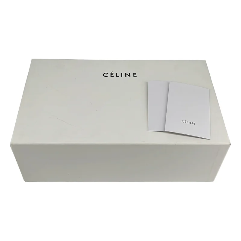 CELINE / セリーヌ | バイカラー ロゴ キャンバス スニーカー | 39 | レディース