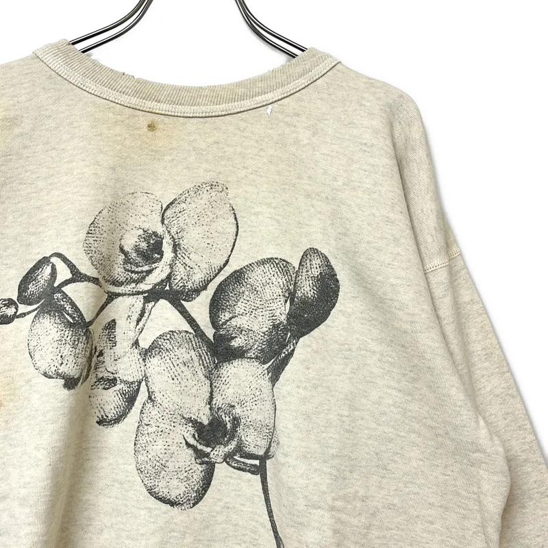 SAINT MICHAEL  Mxxxxxx / セントマイケル | CRW SWEAT SH_orchid_GREY / クルー スウェット オーキッド スウェット トレーナー | L | メンズ