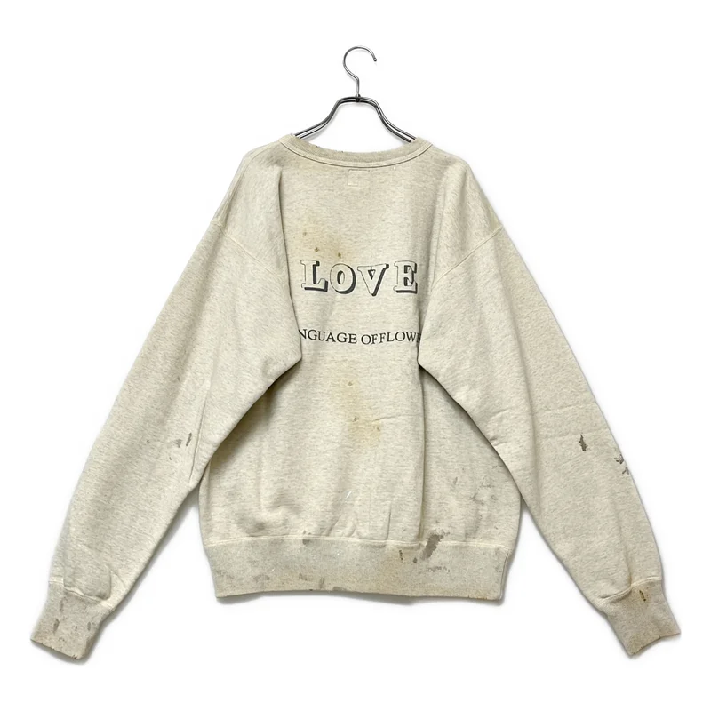 SAINT MICHAEL  Mxxxxxx / セントマイケル | CRW SWEAT SH_orchid_GREY / クルー スウェット オーキッド スウェット トレーナー | L | メンズ