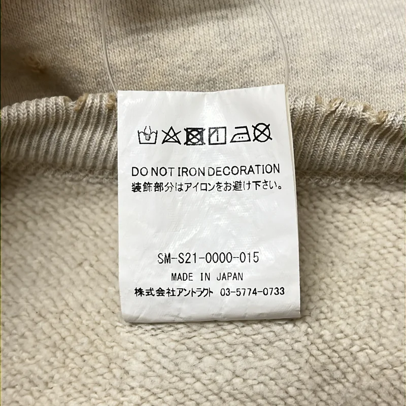 SAINT MICHAEL  Mxxxxxx / セントマイケル | CRW SWEAT SH_orchid_GREY / クルー スウェット オーキッド スウェット トレーナー | L | メンズ