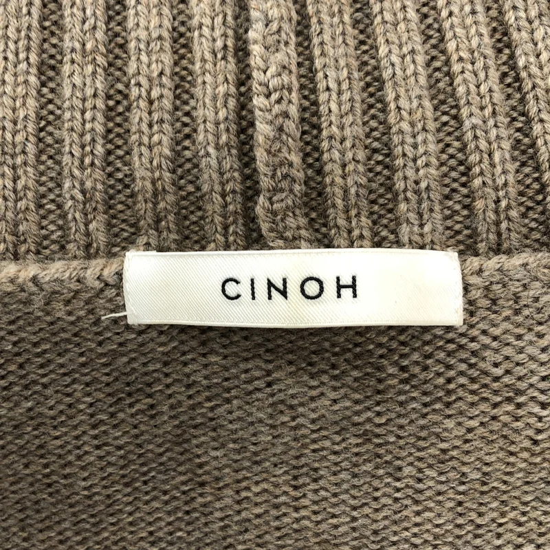 CINOH / チノ | 2021AW | ウール オーバーサイズ ハイネック ニット セーター | F | レディース