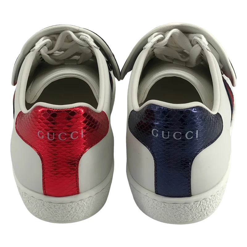 GUCCI / グッチ | Ace Blind for Love 刺しゅう レザースニーカー | 36 | レディース