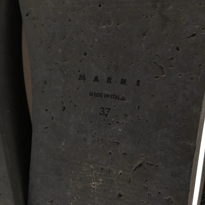 MARNI / マルニ | バイカラー ビジュー サンダル | 37 | レディース