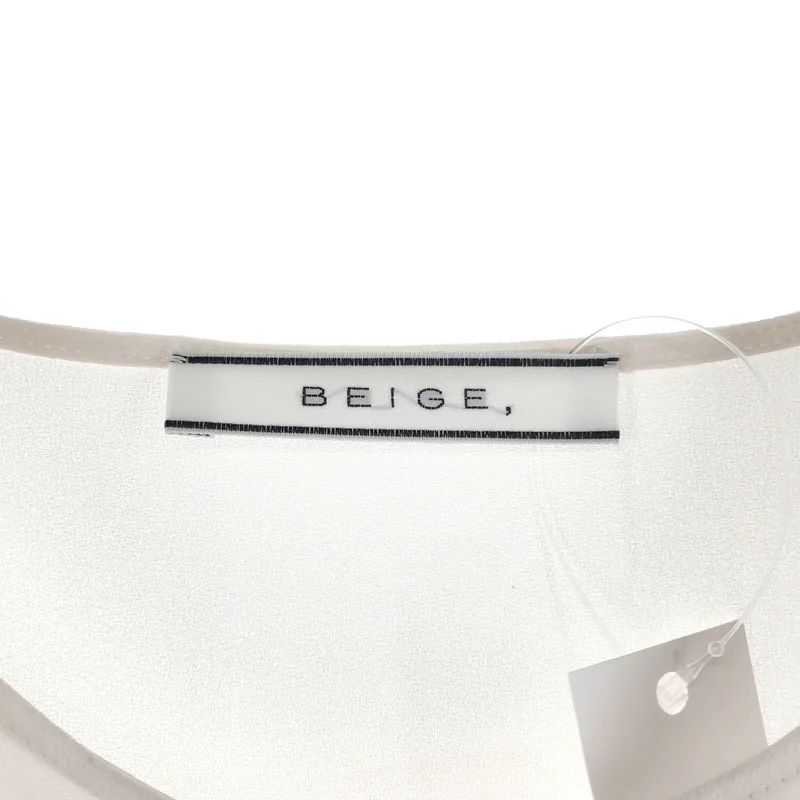 BEIGE， / ベイジ | 金ボタン ノーカラー シャツ ブラウス | 2 | レディース