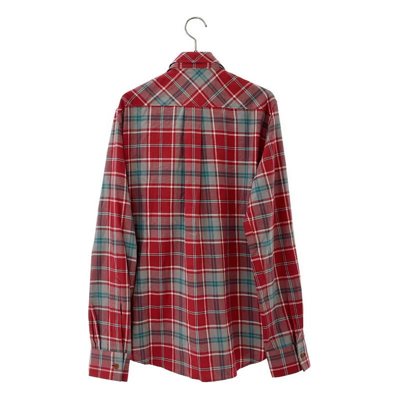 Vivienne Westwood MAN / ヴィヴィアンウエストウッドマン | レイヤード チェック フランネルシャツ | 48 | メンズ