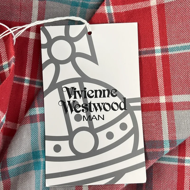 Vivienne Westwood MAN / ヴィヴィアンウエストウッドマン | レイヤード チェック フランネルシャツ | 48 | メンズ