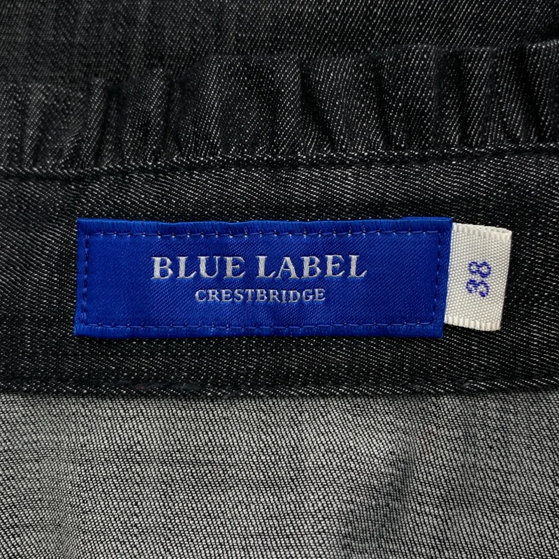 BLUE LABEL CRESTBRIDGE / ブルーレーベル・クレストブリッジ | スラブシャンブレー フルダルマイクロツイル ストレッチワンピース | 38 | レディース