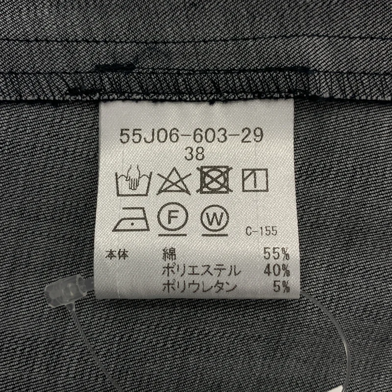 BLUE LABEL CRESTBRIDGE / ブルーレーベル・クレストブリッジ | スラブシャンブレー フルダルマイクロツイル ストレッチワンピース | 38 | レディース