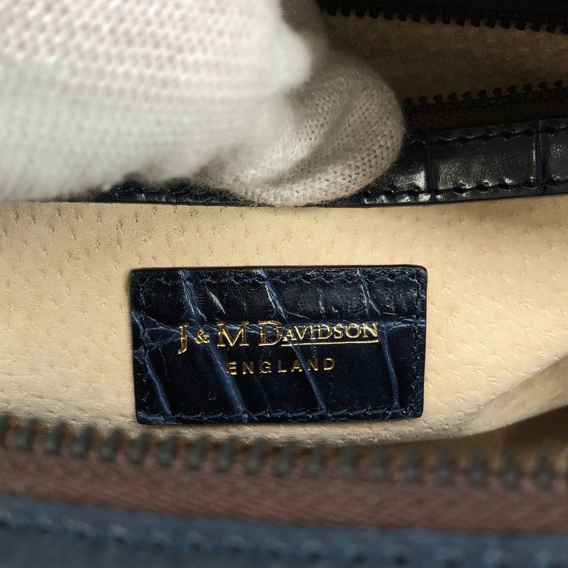 J&M DAVIDSON / ジェイアンドエムデヴィッドソン | VIVI クロコ型押し ボストンバッグ |