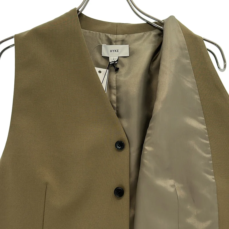 HYKE / ハイク | 2024AW | ポリエステル レーヨン ジレ ベスト / 総裏地 | 2 | レディース