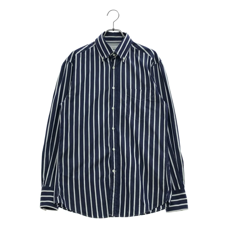 BRUNELLO CUCINELLI / ブルネロクチネリ | SLIM FIT ストライプ シャツ_長袖 | S | メンズ