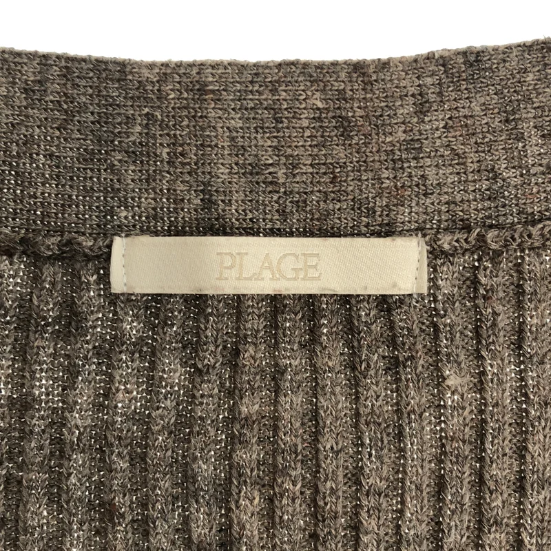 Plage / プラージュ | jazz linen rib カーディガン |