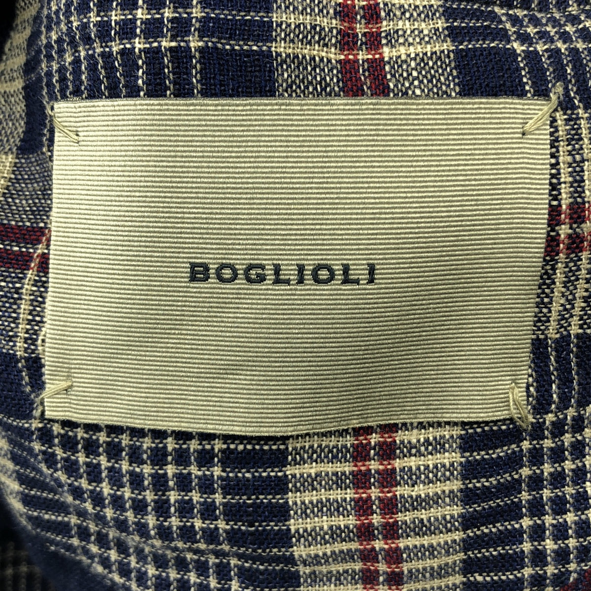 BOGLIOLI / ボリオリ | リネン ウール チェック テーラードジャケット