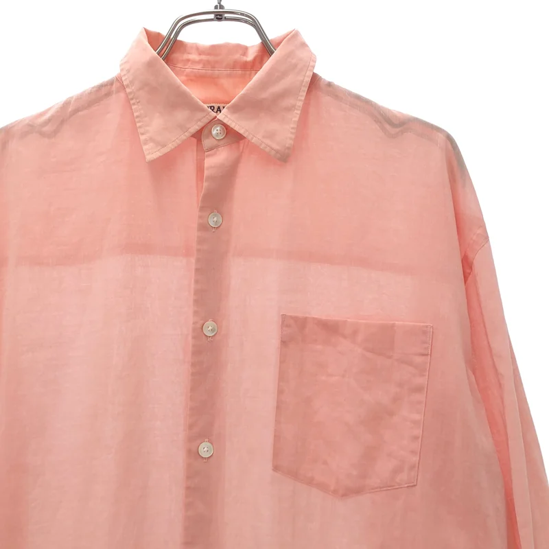 AURALEE / オーラリー | 2024SS | HARD TWIST FINX ORGANDY SHIRT / ハードツイスト フィンクスコットン オーガンジーシャツ | 0 | レディース