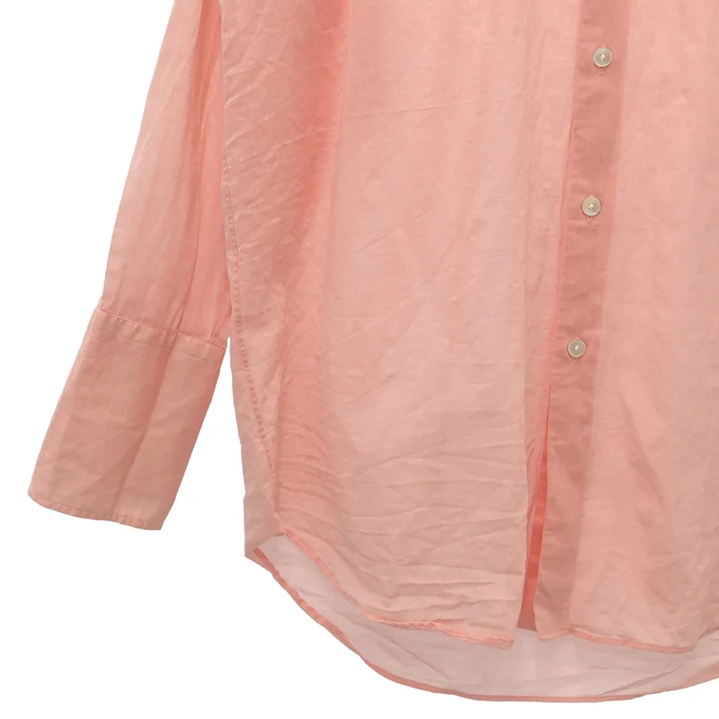 AURALEE / オーラリー | 2024SS | HARD TWIST FINX ORGANDY SHIRT / ハードツイスト フィンクスコットン オーガンジーシャツ | 0 | レディース