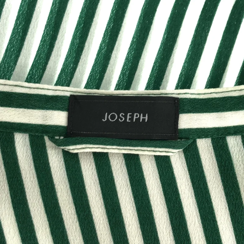 JOSEPH / ジョセフ | シルク ストライプ ノースリーブワンピース | 38 | レディース