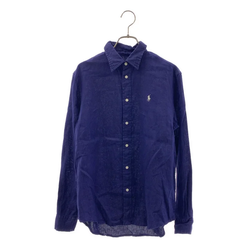 POLO RALPH LAUREN / ポロラルフローレン | リネン ロゴ刺しゅう シャツ | S | メンズ