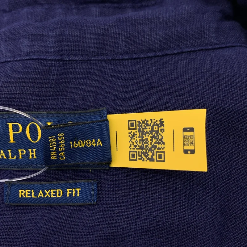 POLO RALPH LAUREN / ポロラルフローレン | リネン ロゴ刺しゅう シャツ | S | メンズ