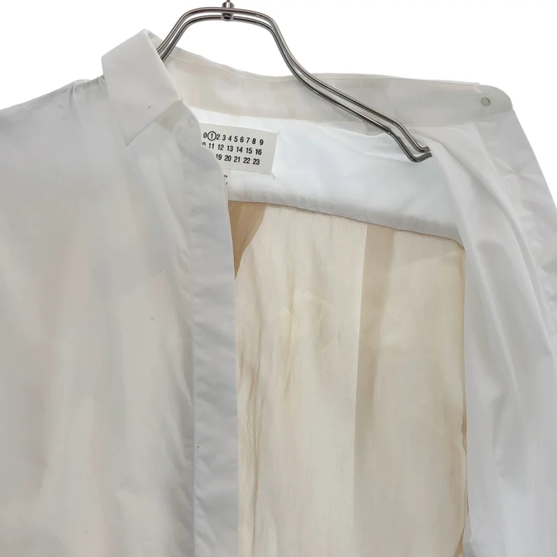 Maison Martin Margiela / メゾンマルタンマルジェラ | 2015SS | シフォンドッキング バックジップ ノースリーブシャツ | 38 | レディース